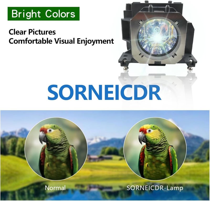 SORNEICDR ET-LAV200 Replacement Projector Lamp Bulb Compatible with Panasonic PT-VX500 VX501 VX510 VW430 VW431D VW435N VW440 VX505N VW430U VW431DU, with Housing - Image 3